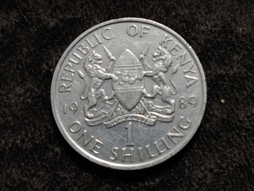 Kenya, 1989  1 Shilling Coin   