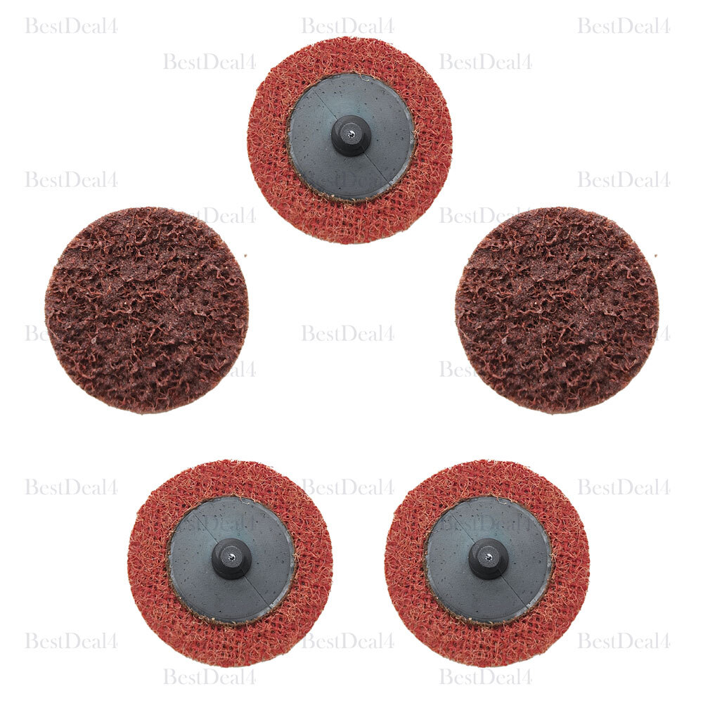 25 SET 2 Inch Maroon Quick Change Surface Prep Pads Conditioning Discs