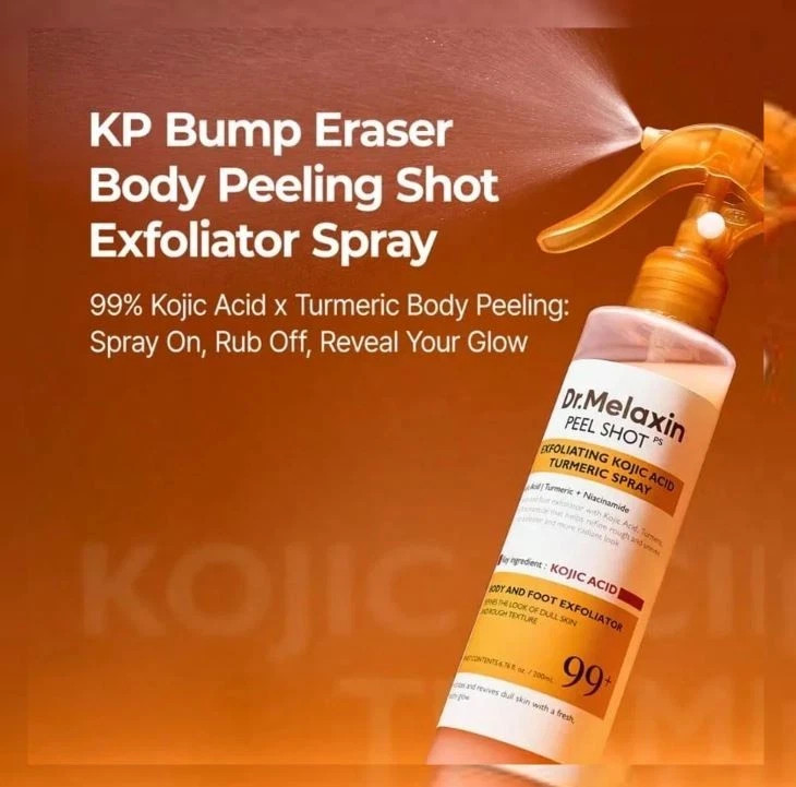 Dr. Melaxin Peel Shot Exfoliant Kojic Acid Turmeric Spray 200ml Brand new