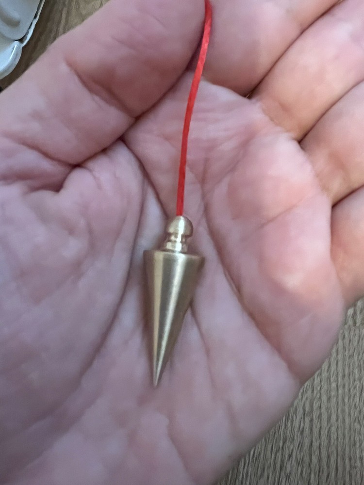 Chambered Pendulum Brass Dowsing Pendulum Handmade Healing Dowsing