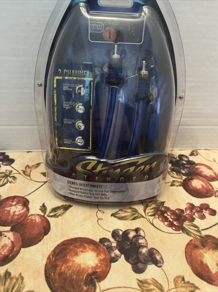 NEW ELECTRONICS 2 CHANNEL STINGER STEREO INTERCONNECT 20FT SH12120SPLIT TIP RCA