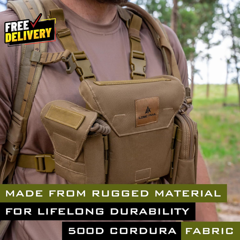 Waterproof Binocular Harness Chest Pack Lightweight Bino Harness with Rangef....