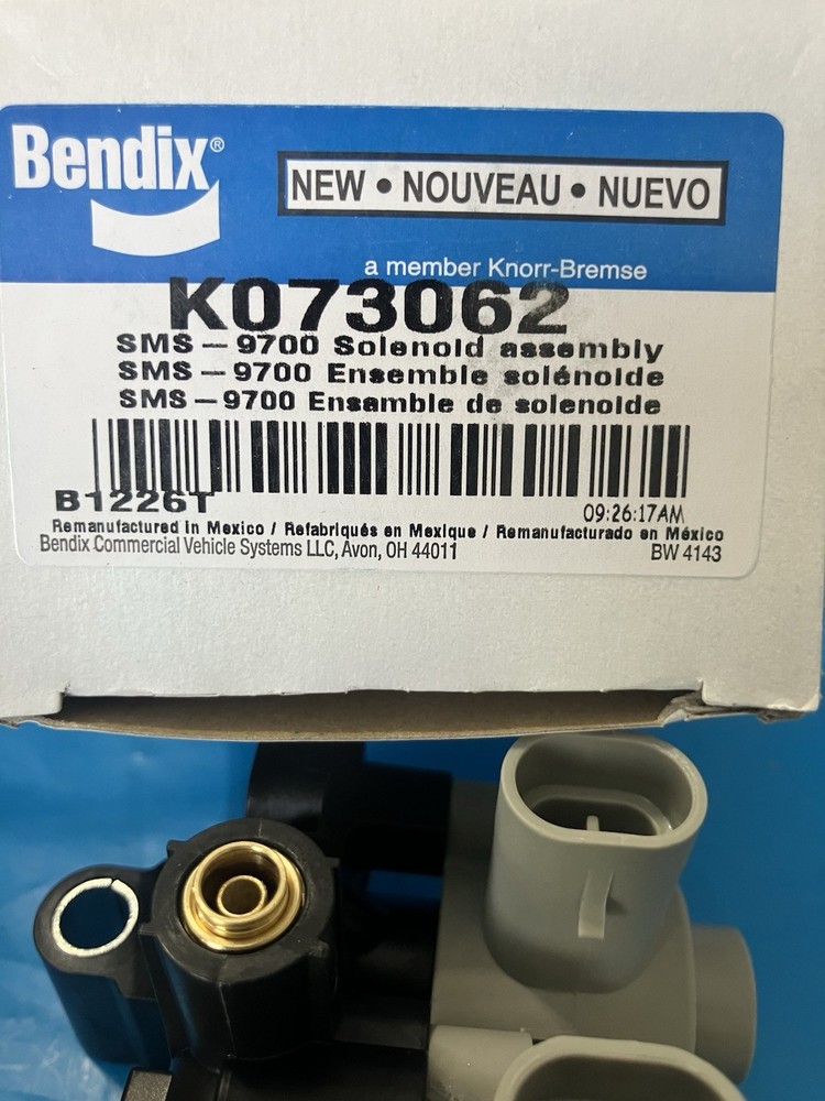 OEM BENDIX SMS-9700 SOLENOID ASSEMBLY - K073062