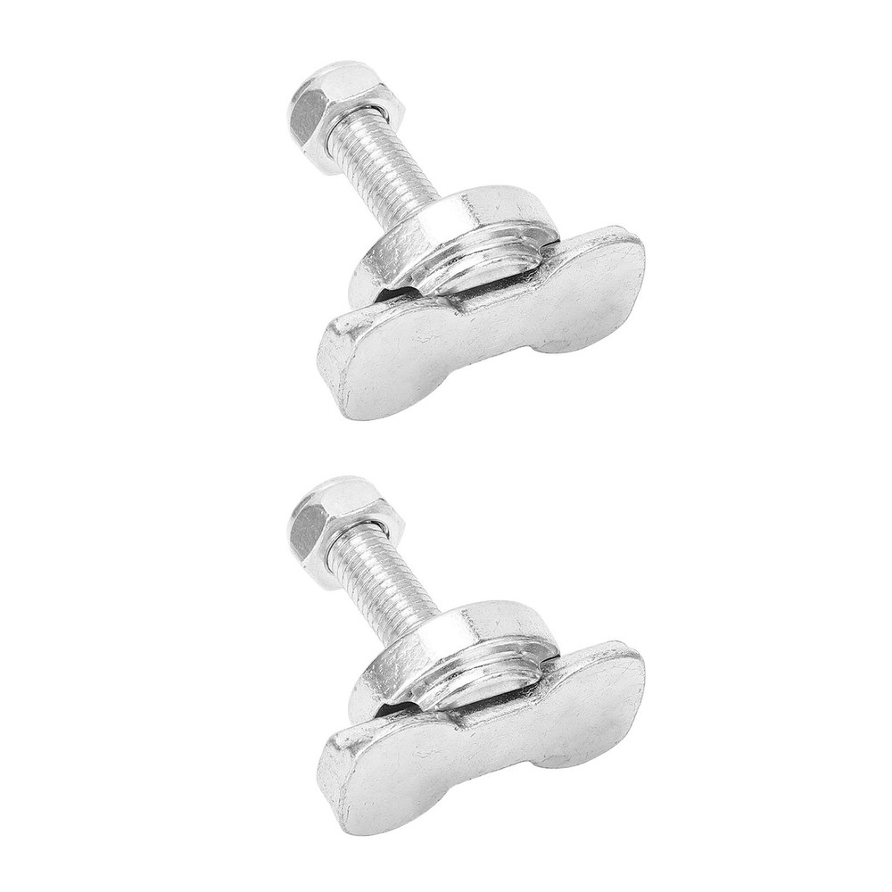 1 Pair L Track Double Lug Threaded Stud Nut Fitting Tie Down Carbon Steel For