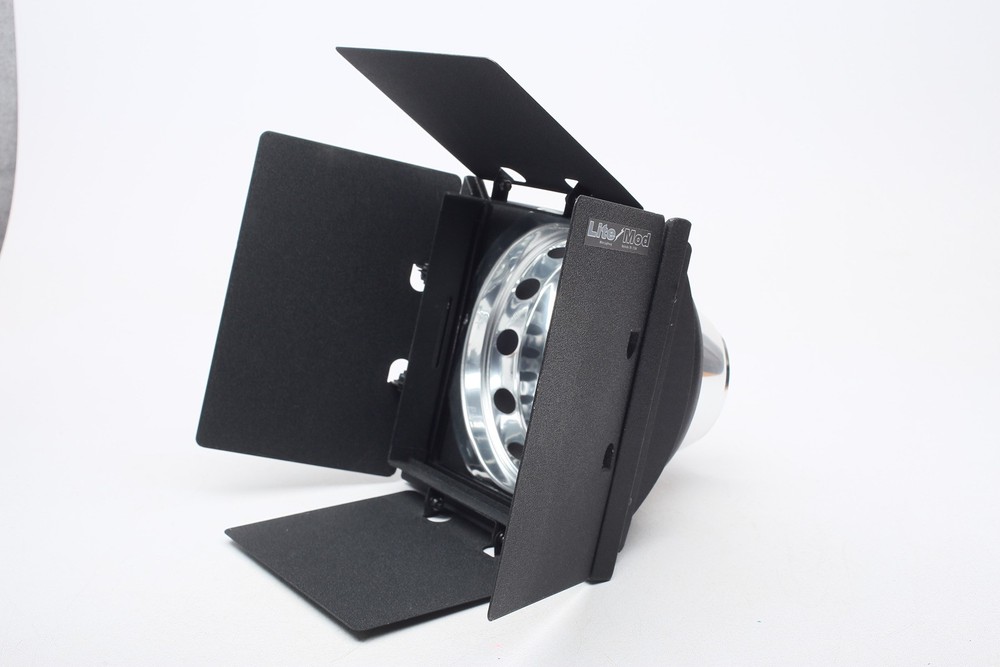 White Lightning+Alien Bees Flash Lite Mod Barn Doors Frame+Light Reflector++Set