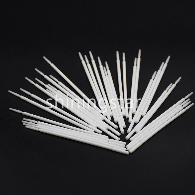100x White Dental Disposable Micro Brush Bendable Applicator Tips Long Cylinder