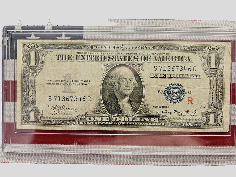 1935A $1Silver Certificates R&S Experimental Notes 2 Notes FINE CONDITION K675