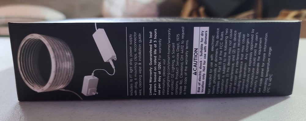 CYNC Dynamic Effects Smart Light 16Ft Strip + Power Supply D30