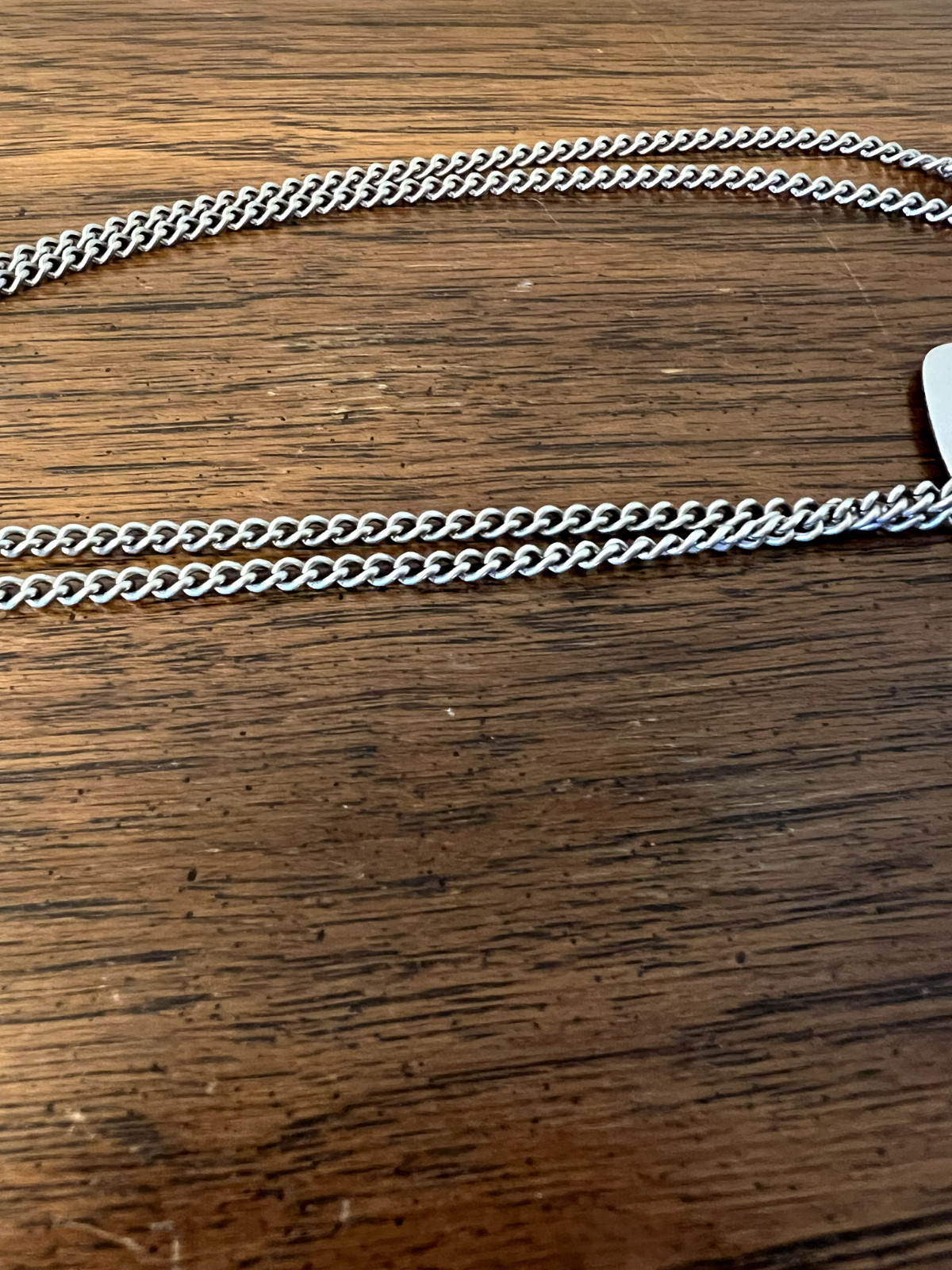 French Army Dog Tags With Chain Blank Unused Military Issued 1966 Identity Plate