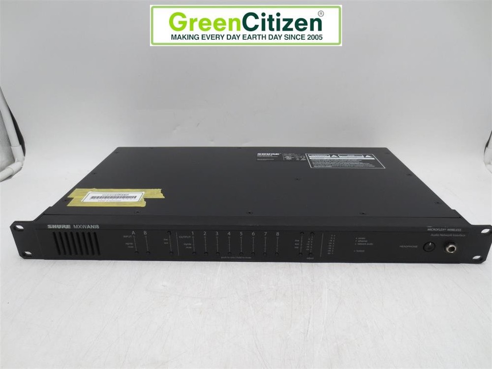 Shure MXWANI8 Microflex Wireless 8-Channel Audio Network Interface