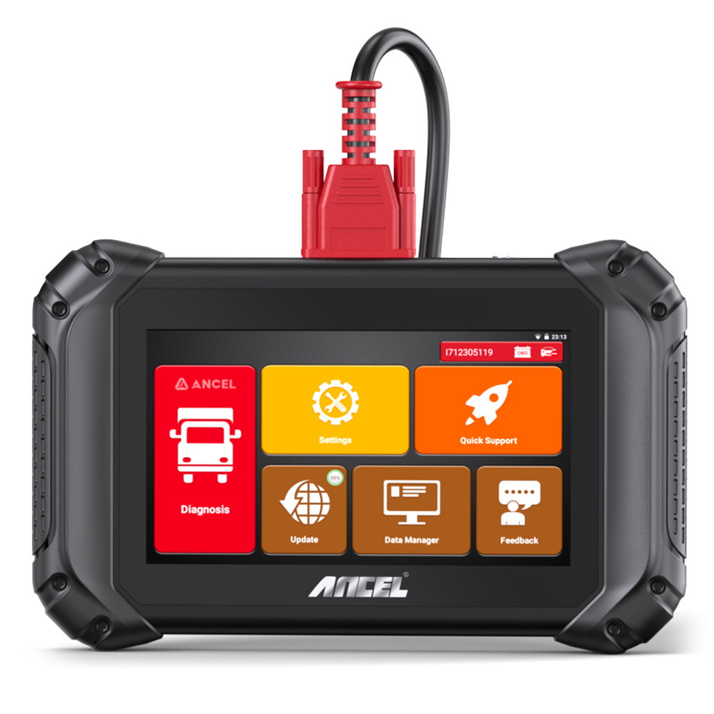 ANCEL V5 HD Bidirectional Heavy Duty Truck Diesel OBD2 Scanner DPF ECU Coding US