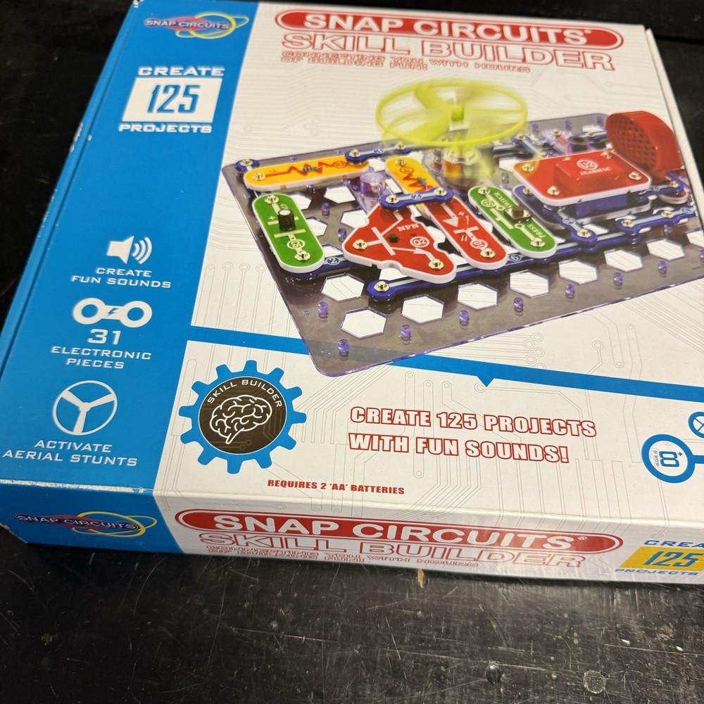 Snap Circuit SB-125 Skill Builder 125 STEM Projects With Fun Sounds