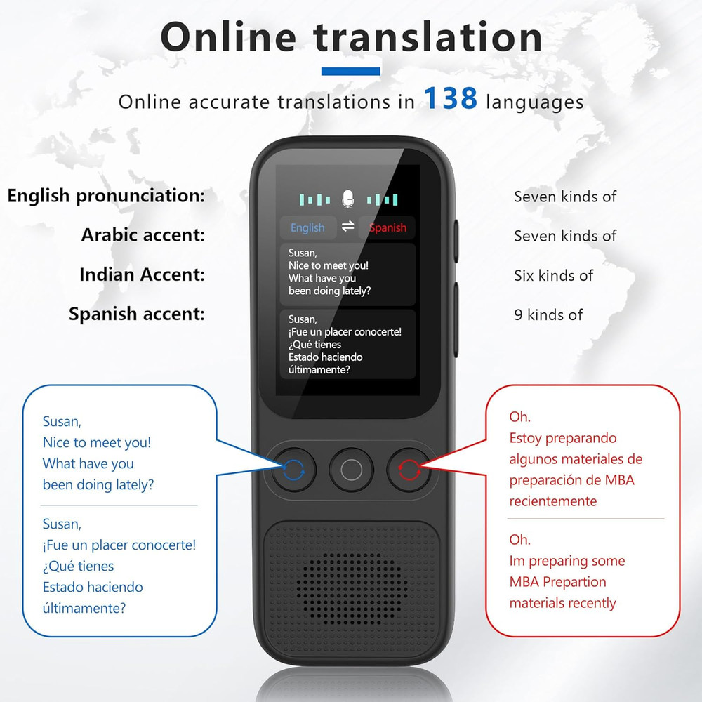 Language Translator Device, 138 Languages Supported, Instant Offline Language Tr