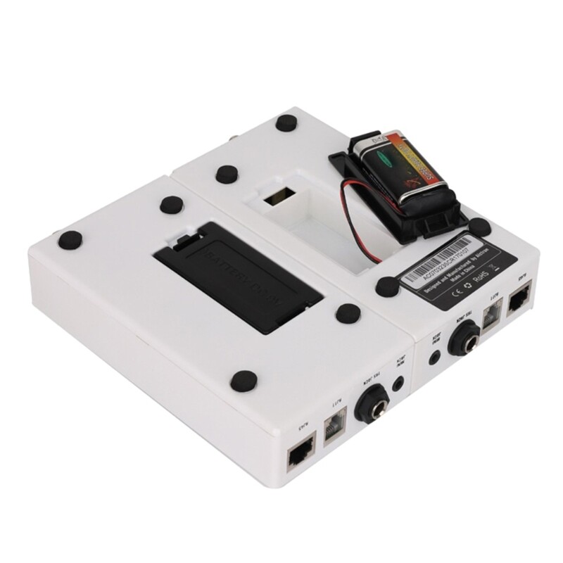 Audiotory Cable Tester Quick Fault Identification RJ45 TRS Networking