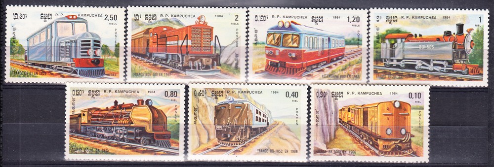 W CAMBODIA 0504-510 LOCOMOTIVES