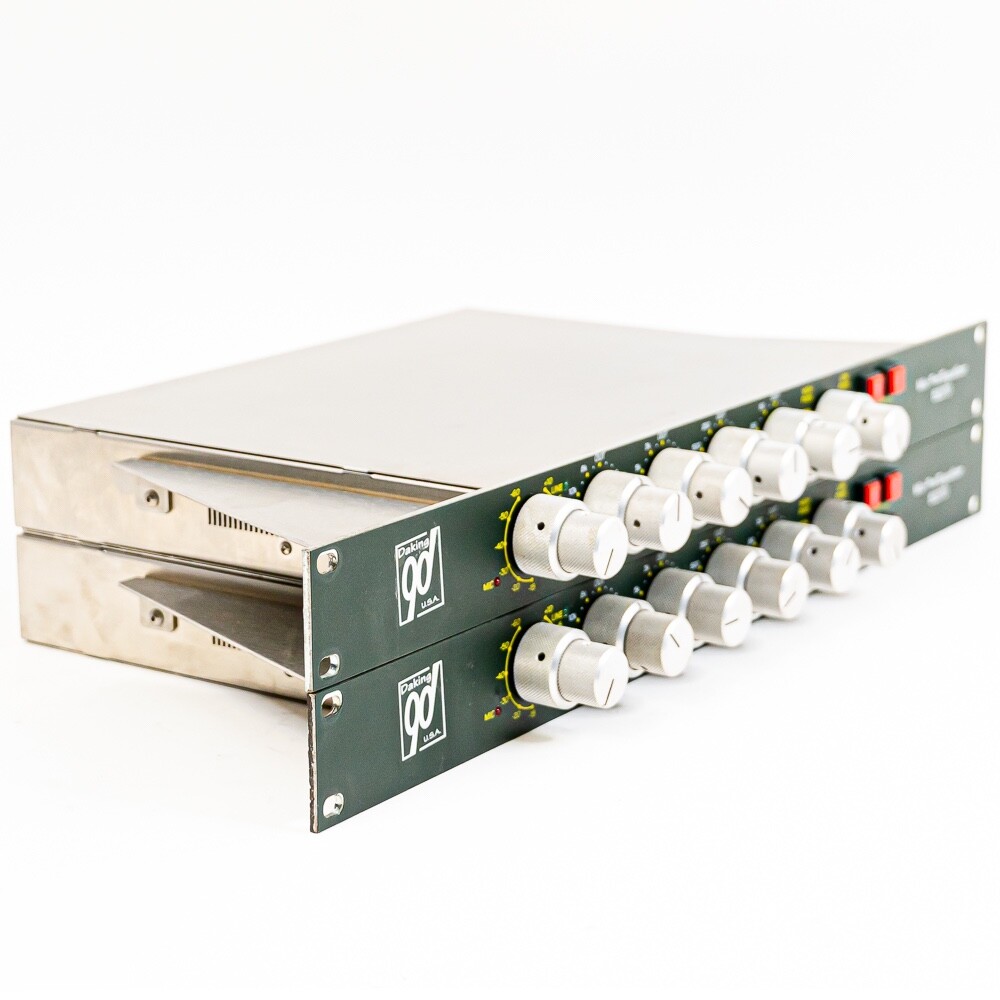 Two Daking 52270 Mic/Line EQ Preamps *Consecutive Serials* w/ Power Supply