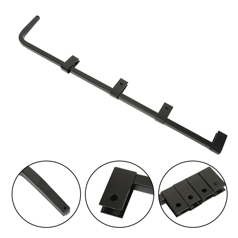 1 Pair Mud Flap Hanger Bracket Kit Black-Coated Replacement for 30 Straight