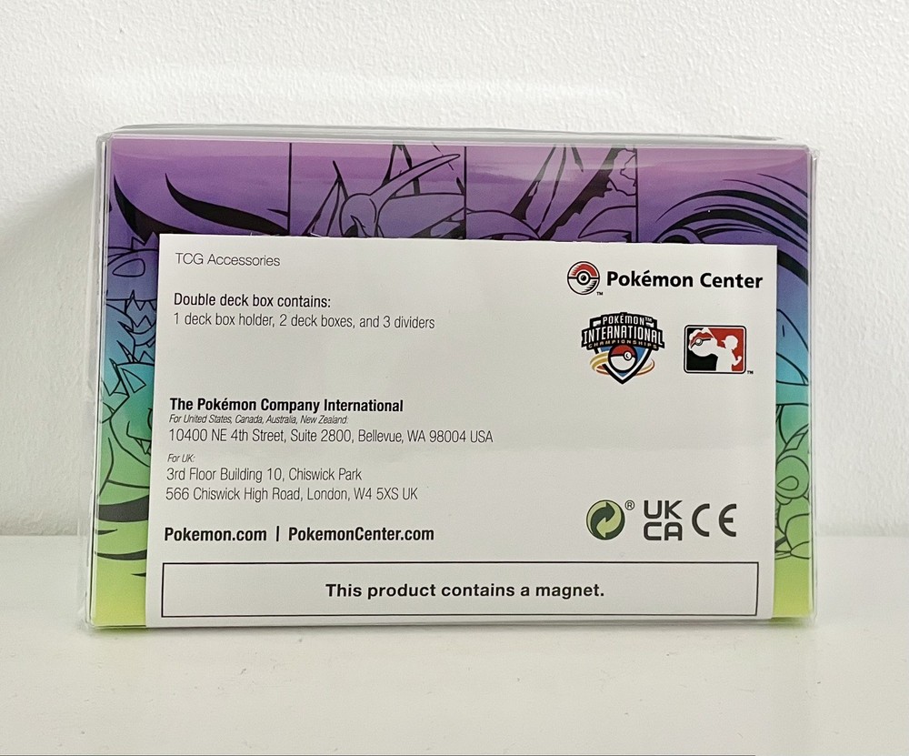Pokemon Center EUIC 2026 Double Deck Box & Card Sleeves Mega Evolutions
