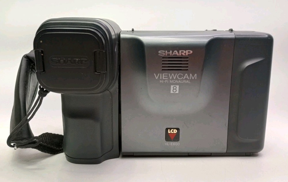 Sharp Viewcam VL-E600U 8mm camcorder (Tested Working) No Battery