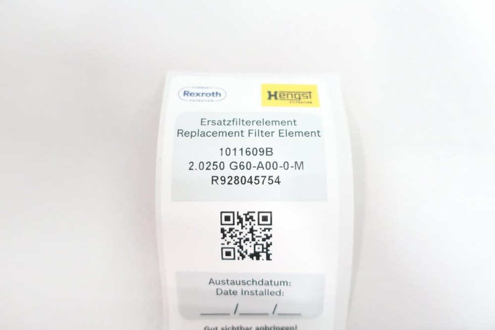 Hengst 1011609B R928045754 Hydraulic Filter Element