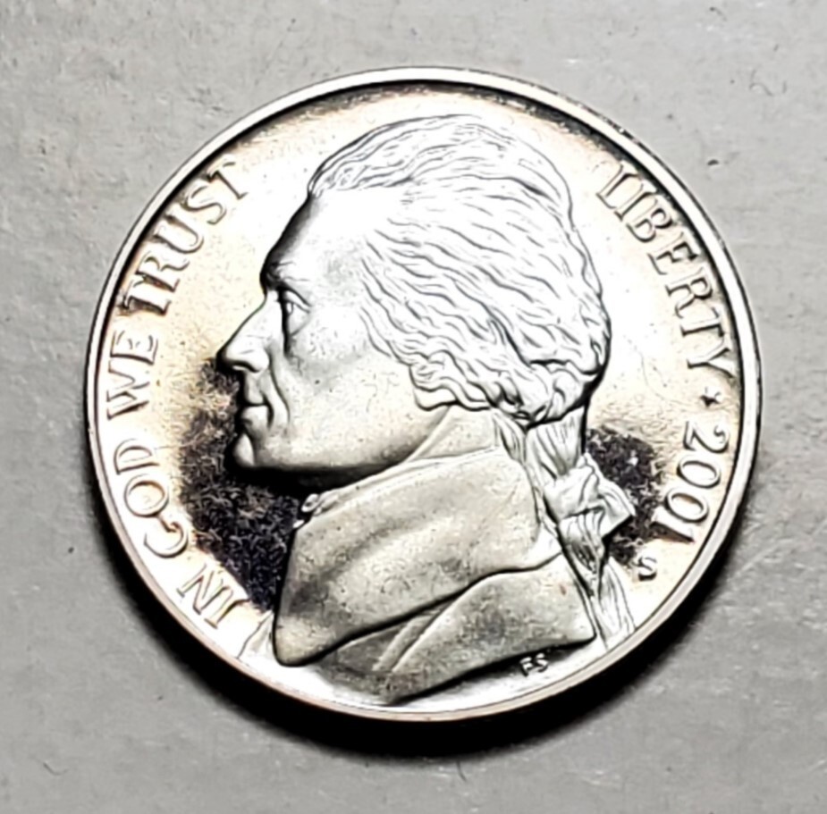 2001 S  JEFFERSON NICKEL PROOF UNC #C4643