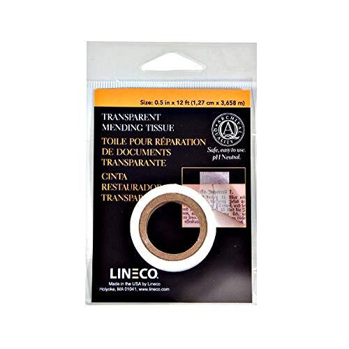 Lineco Transparent Mending Tissue 1/2" x 600"