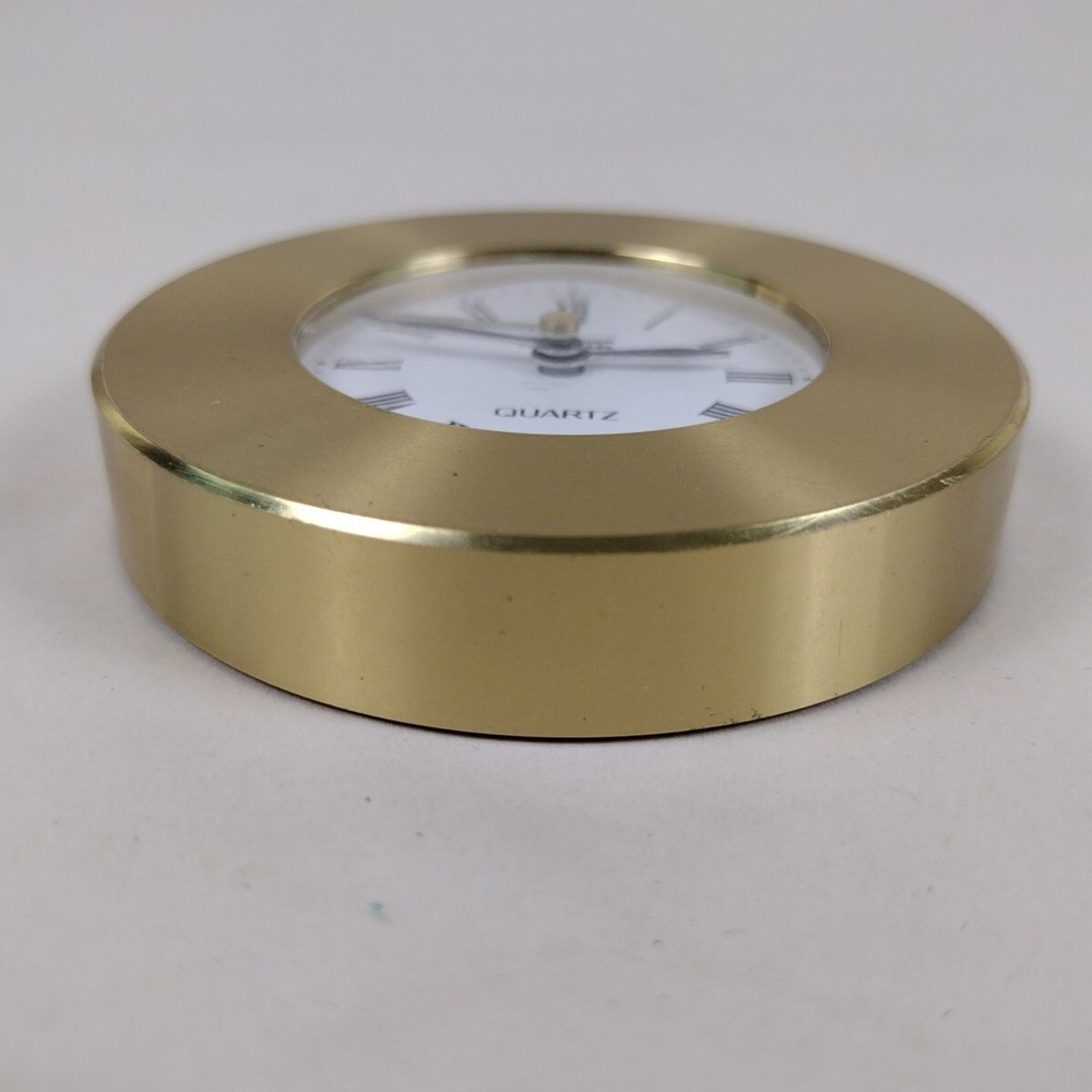 Weems & Plath Brass Chart Weight Clock 3 inch diameter