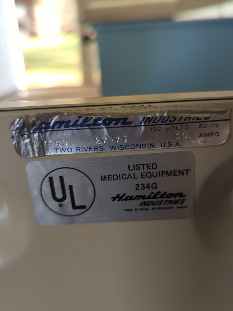Retro Hamilton Exam Table brown / tan used EUC