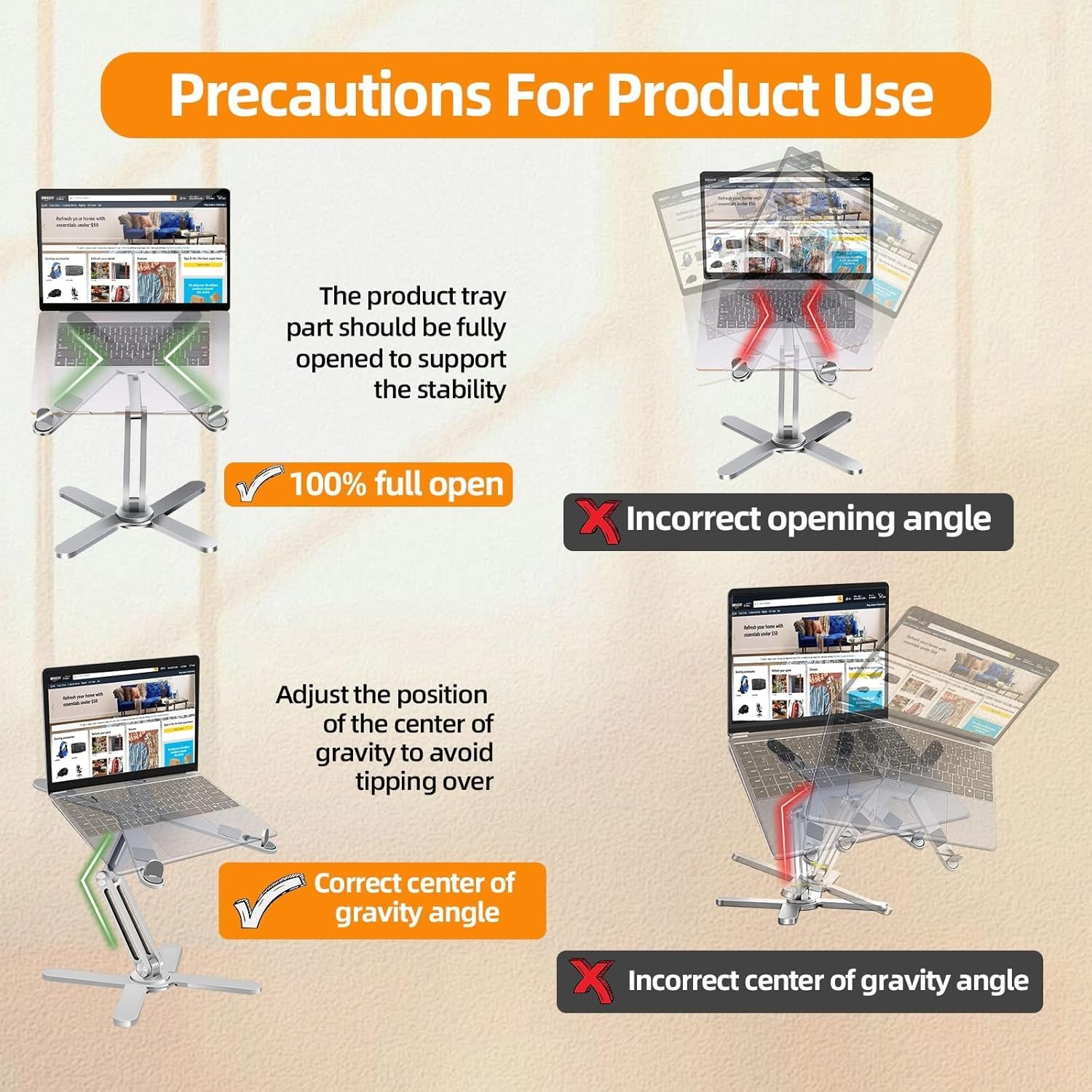 360 Rotating Laptop Stand for Desk