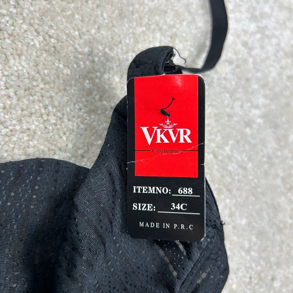 VKVR Black Underwire Halter Bra 34C Womens NWT Adjustable Strap