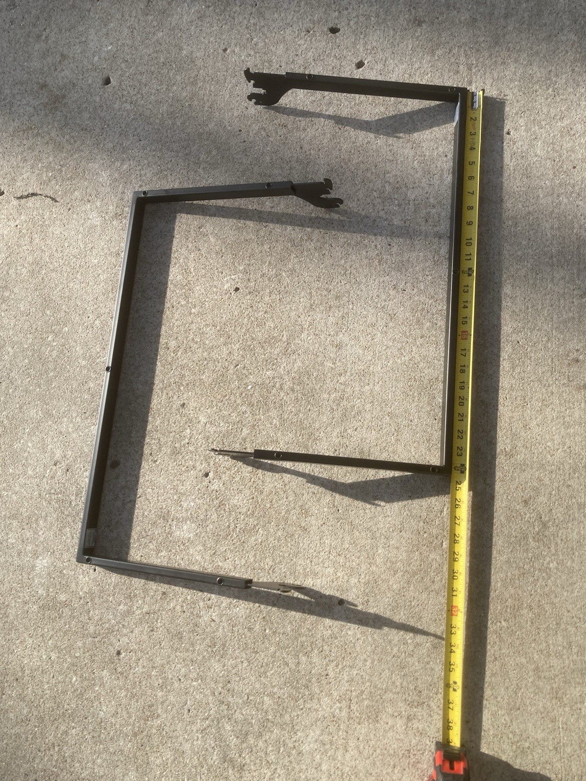 Boutique Black U-Shaped Hang Rail (2 Included In Listing)