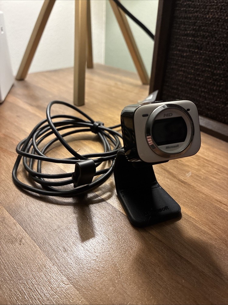 Good Condition Microsoft LifeCam HD-5001 Tested Working While/Black
