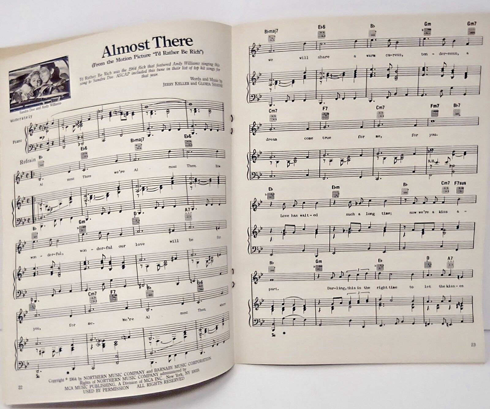 Sheet Music Magazine Hollywood Melodies Piano Guitar August September 1988