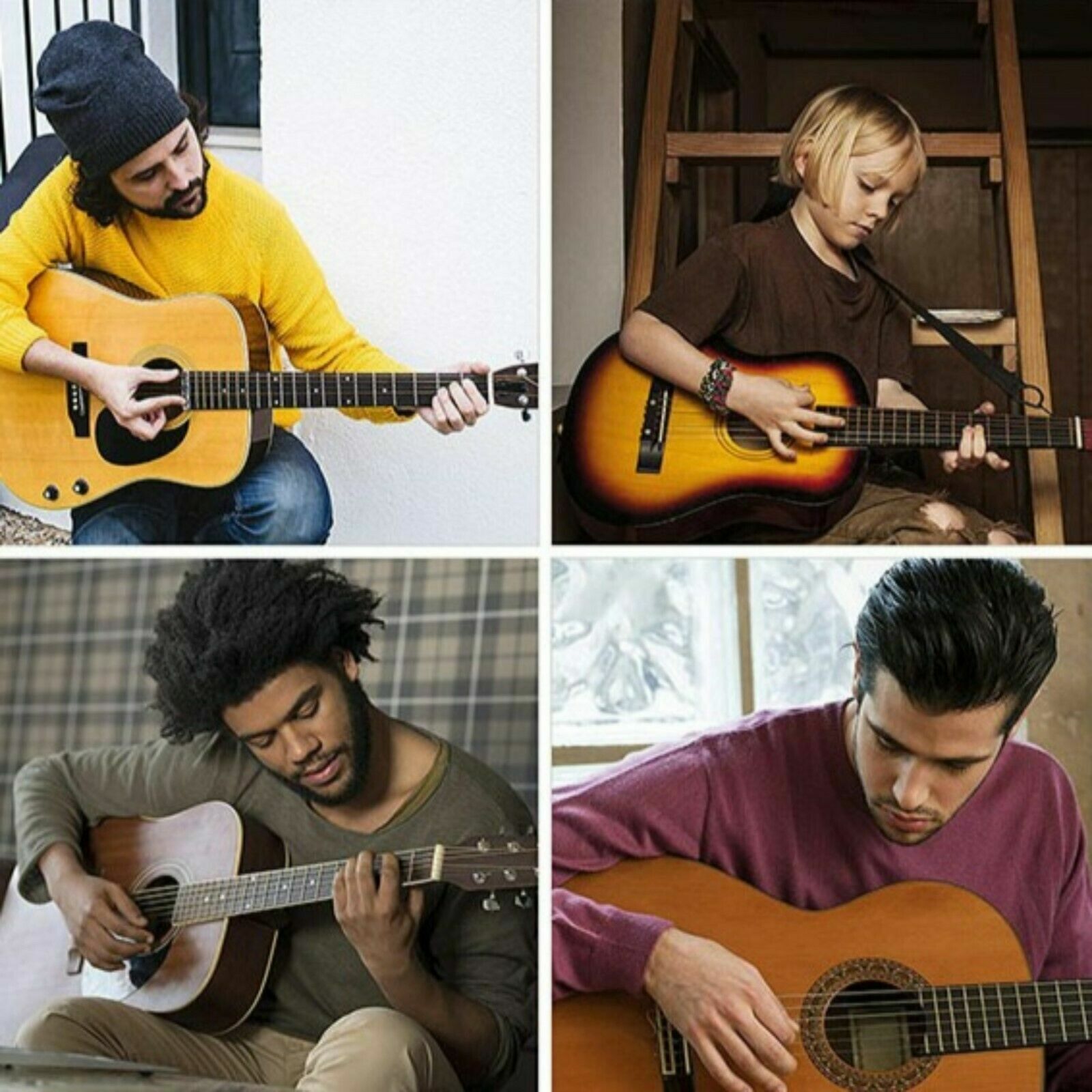 3 Sets of 6 Guitar Strings Replacement Steel String for Electric Acoustic Guitar