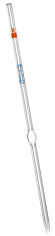 Eisco Labs 2ml Volumetric Pipette, Class A - Borosilicate Glass