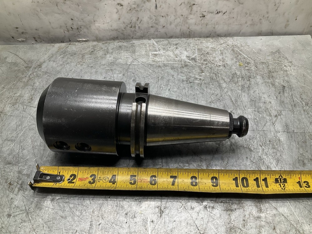 Lot of 2ea Widia Command 2" Straight Cat 50 Tool Holders w/ Shell Adapters