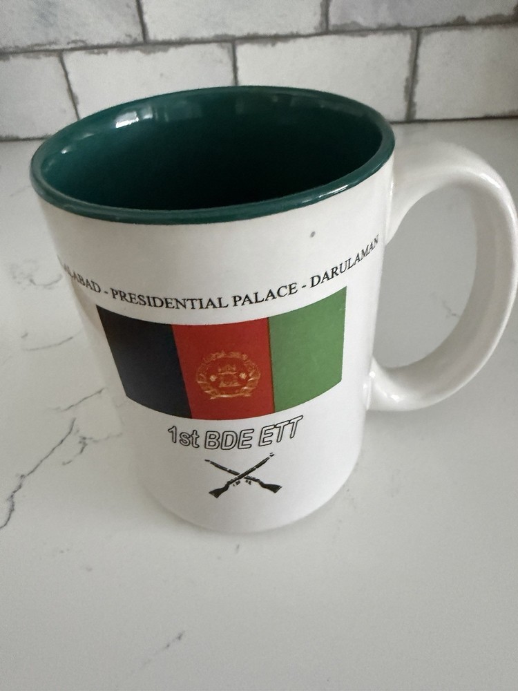 Vintage coffee mug Afghan Army Combined Security