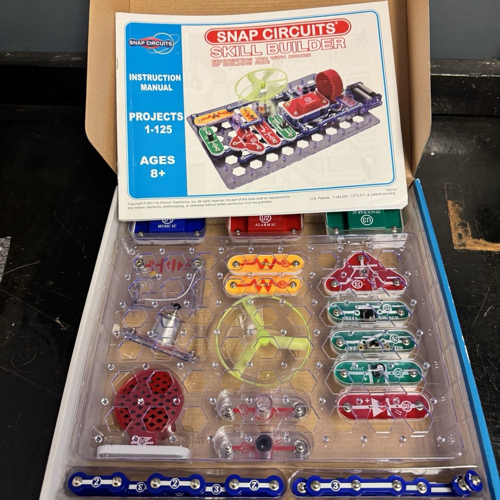 Snap Circuit SB-125 Skill Builder 125 STEM Projects With Fun Sounds