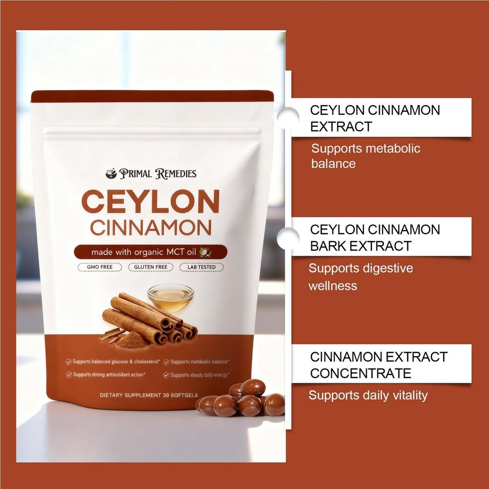 Ceylon Cinnamon Softgels, Ceylon Cinnamon Soft Gels 7200Mg Equivalent