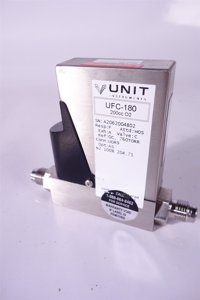 Unit Instruments UFC-180 Mass Flow Controller O2 200cc