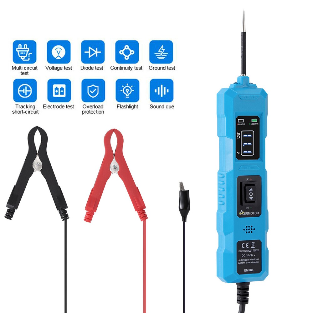 Digital Automotive Car Power Probe Circuit Electrical Tester Test Device System