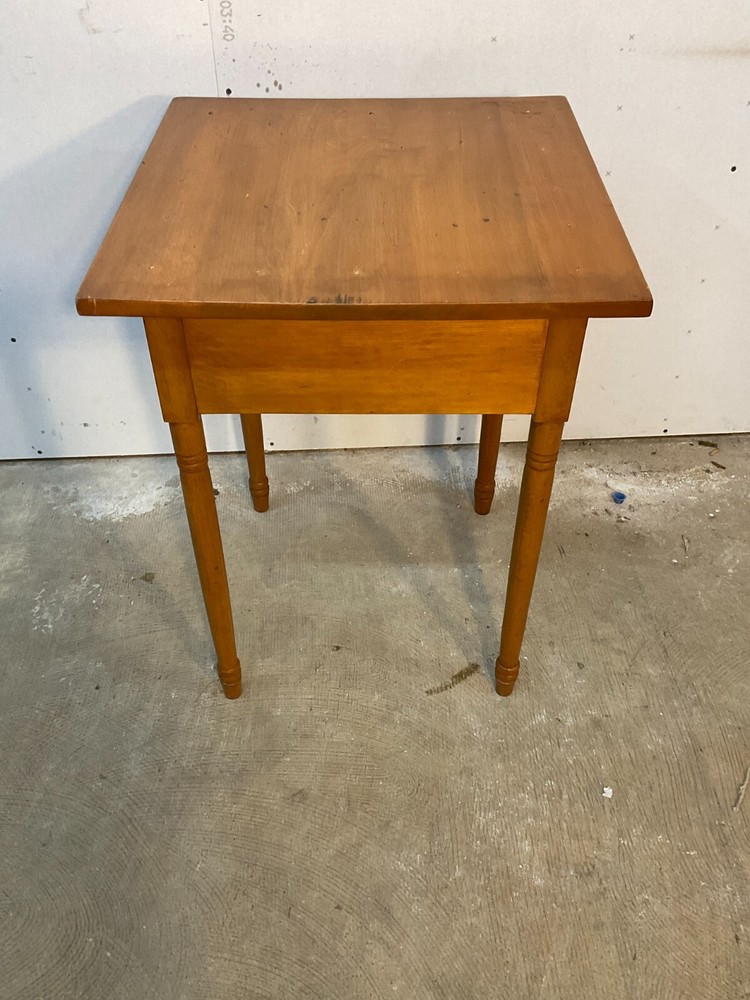 antique night stand Table work sewing sheraton Softwood