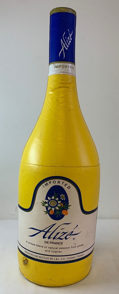 25 inch high ALIZE inflatable display bottle