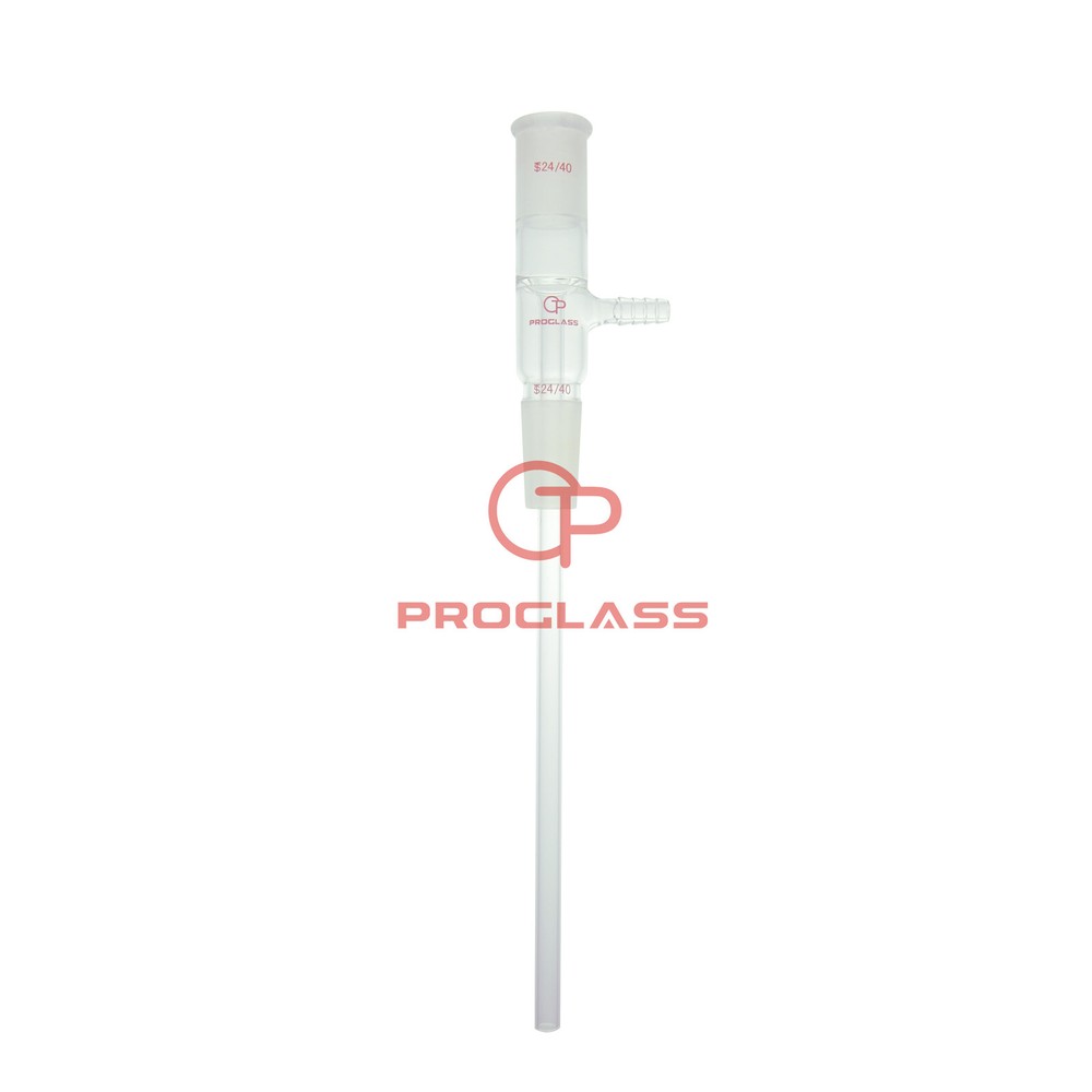 Laboratory Adapters Straight Vacuum Take-Off Vertical Long Stem