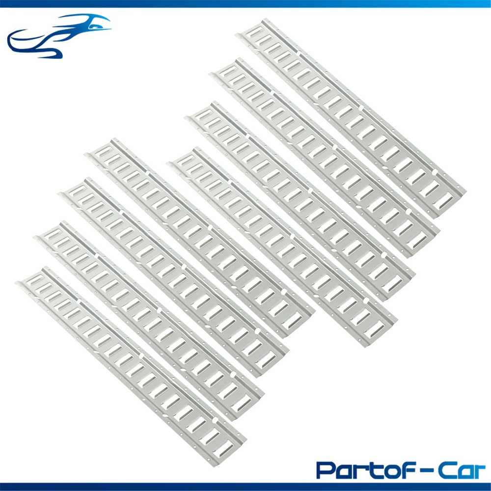 Silver 24 Pack 36" E Track Rail Sections With Hardware Fit For Trucks Garages