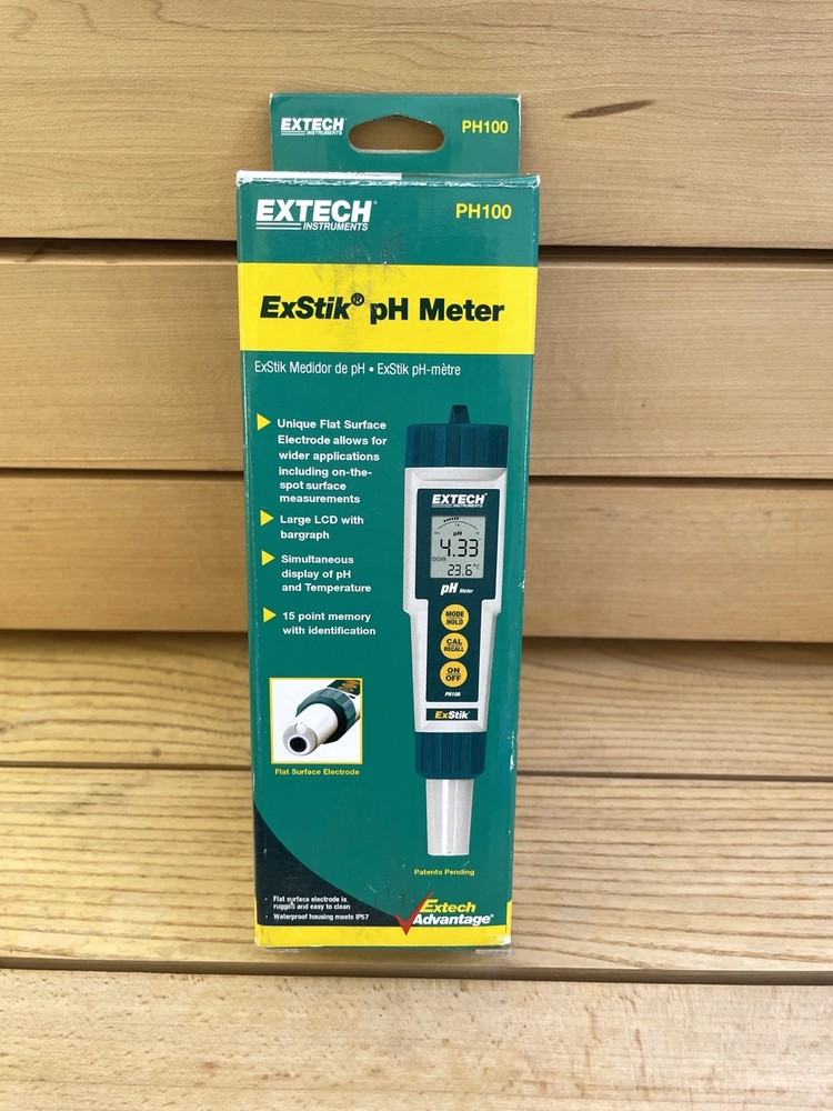 Extech ExStik PH100 Waterproof pH Meter FAST SHIP