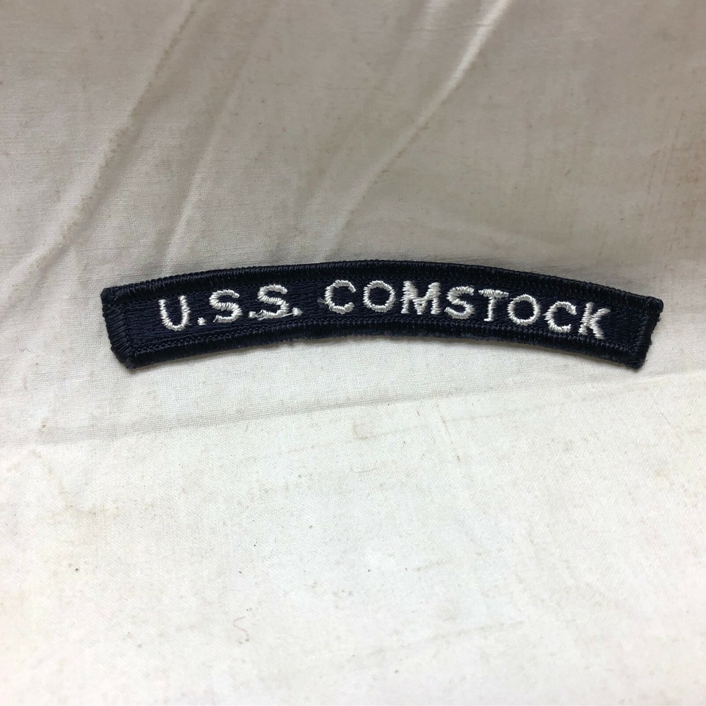 Military Patch Arc Tab Badge U.S.S. Comstock