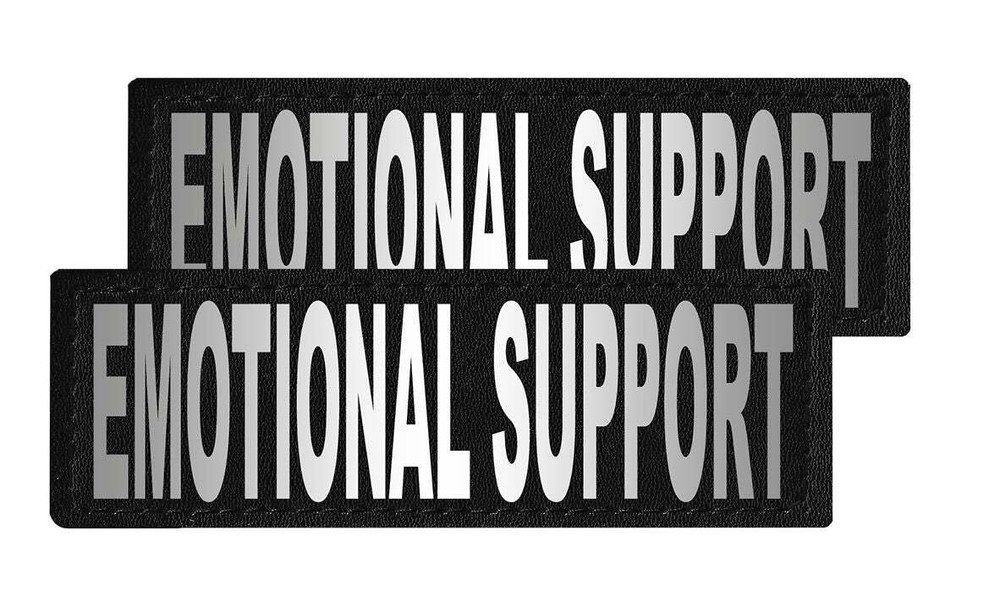 Removable Patches (2 Per Pack) - 2 x 6" EMOTIONAL SUPPORT