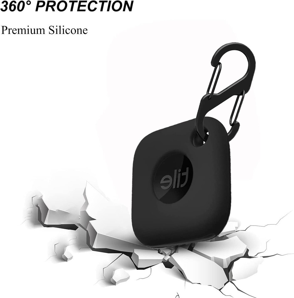 4PCS Case for Tile Mate Tracker 2024/ Tile Mate Tracker 2022, Soft Silicone S...