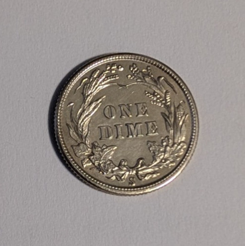 1914 San Francisco Silver Barber Dime. Excellent Condition!